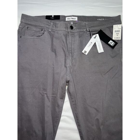 DL1961 Vince Jeans Men Size 40x34 Casual Straight Piccard Gray XTWILL Casual NWT - Picture 3 of 16
